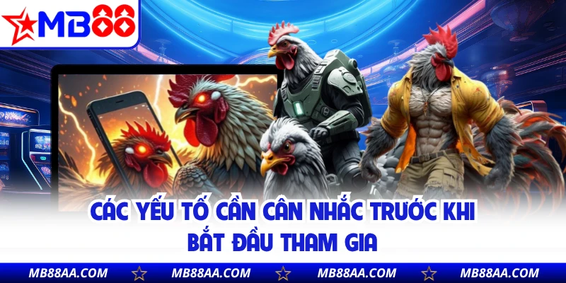 Các yếu tố cần cân nhắc trước khi bắt đầu tham gia 